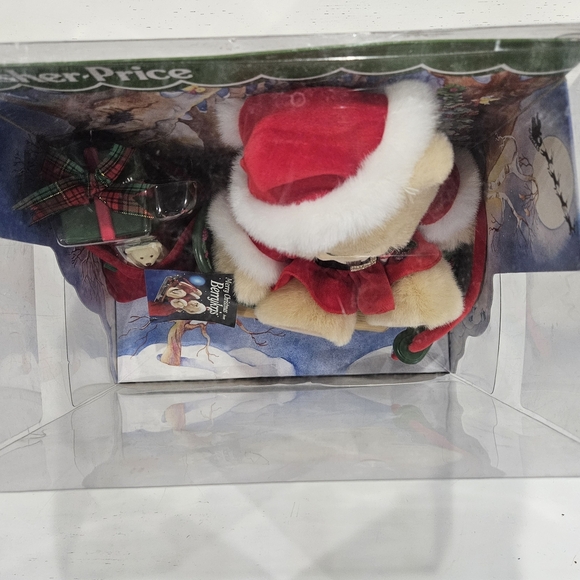 Fisher-Price Festive Teddy Bear with Red and Green Accents - Picture 3 of 9